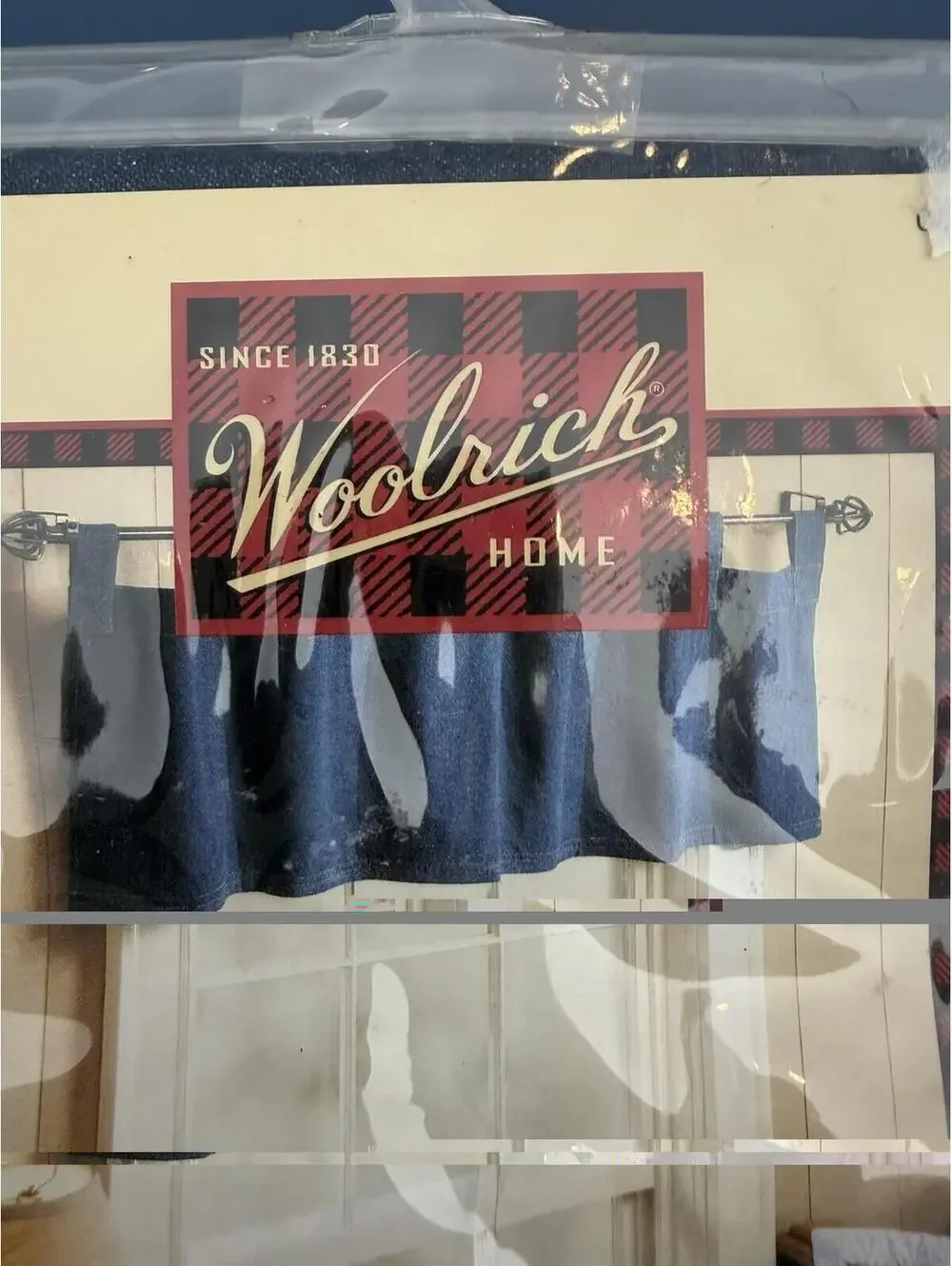 Woolrich Denim Valance 54X18 New In Package